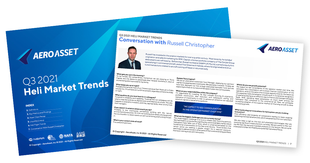 Heli Market Trends: Thora Capital's Russel Christopher gives his view on the industry and latest projects